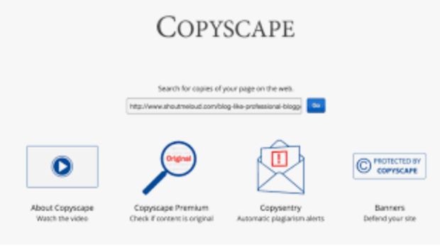 Công cụ kiểm tra đạo văn tốt nhất: Copyscape