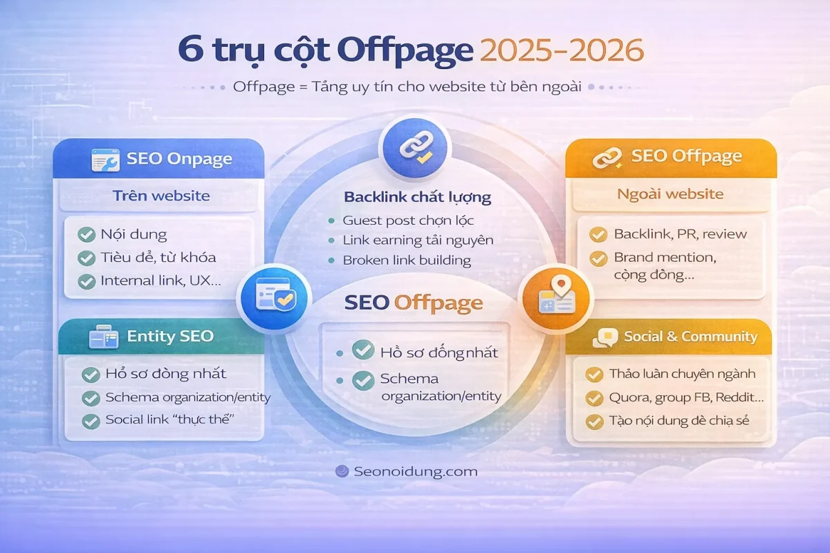 6 trụ cột SEO Offpage bền vững