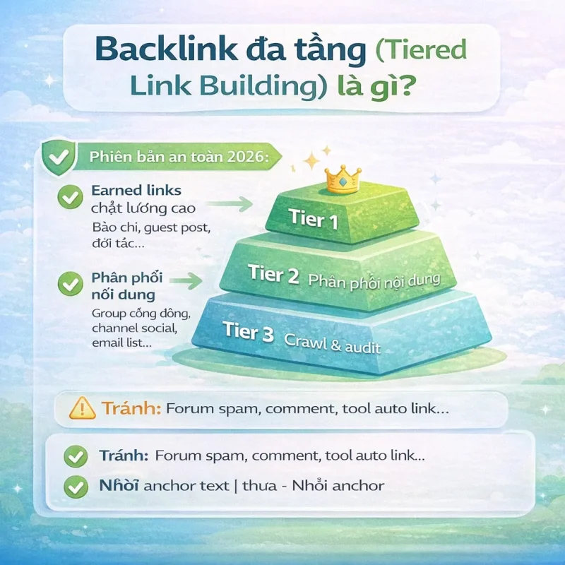 Backlink đa tầng (Tiered Link Building) là gì?