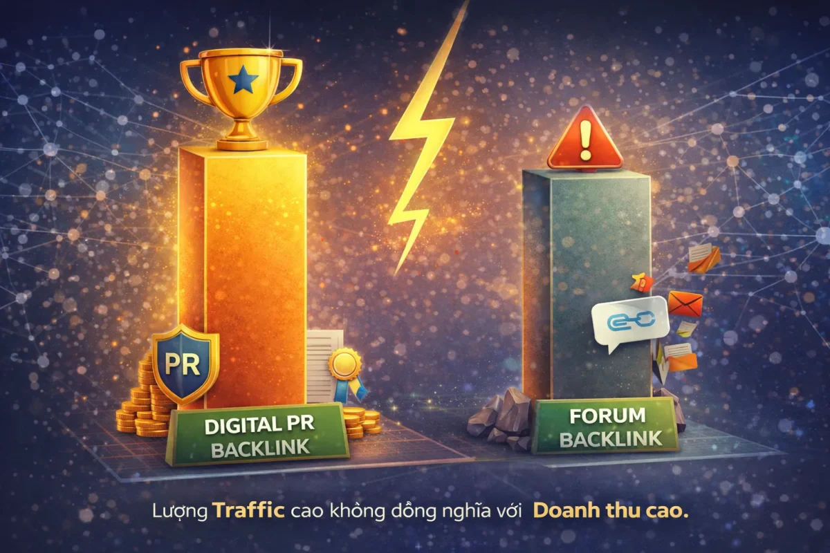 So sánh giá trị SEO giữa Digital PR Backlink và Forum Backlink